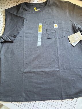 2X Carhartt Women’s  Black Short-Sleeve Pocket Tee, NWT